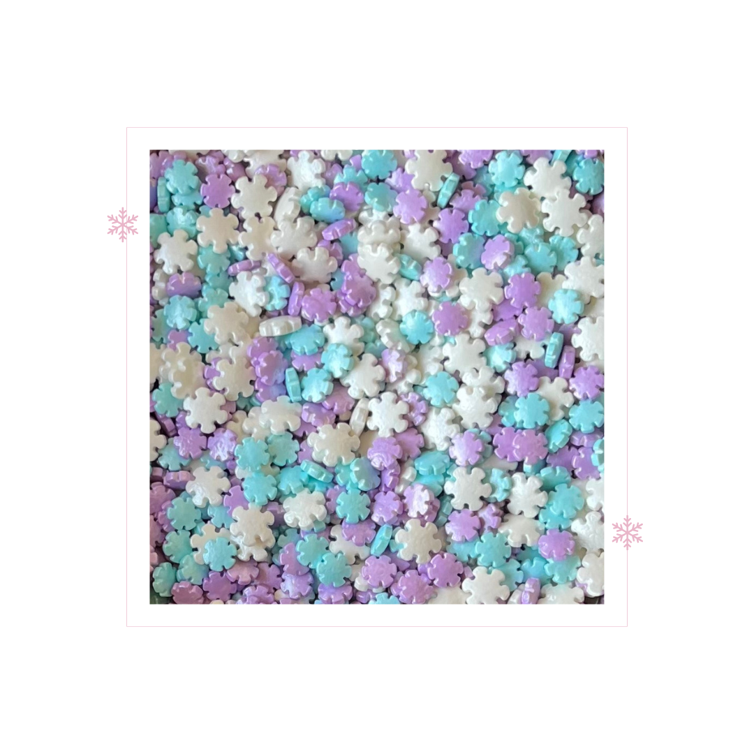 Snowflakes (blue, purple, & white)