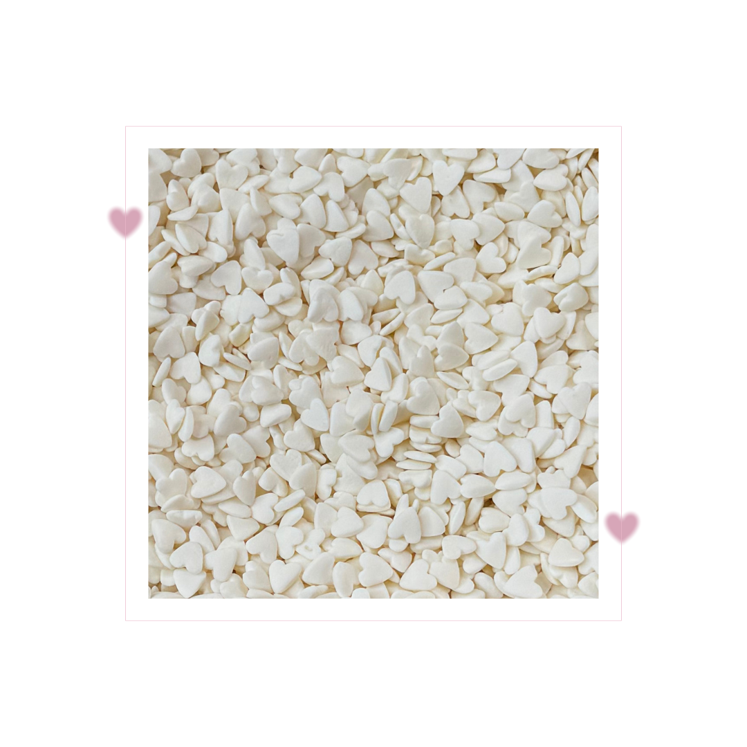 White Hearts (confetti)