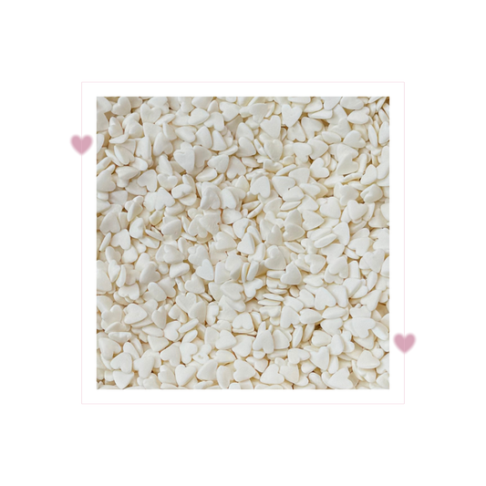White Hearts (confetti)