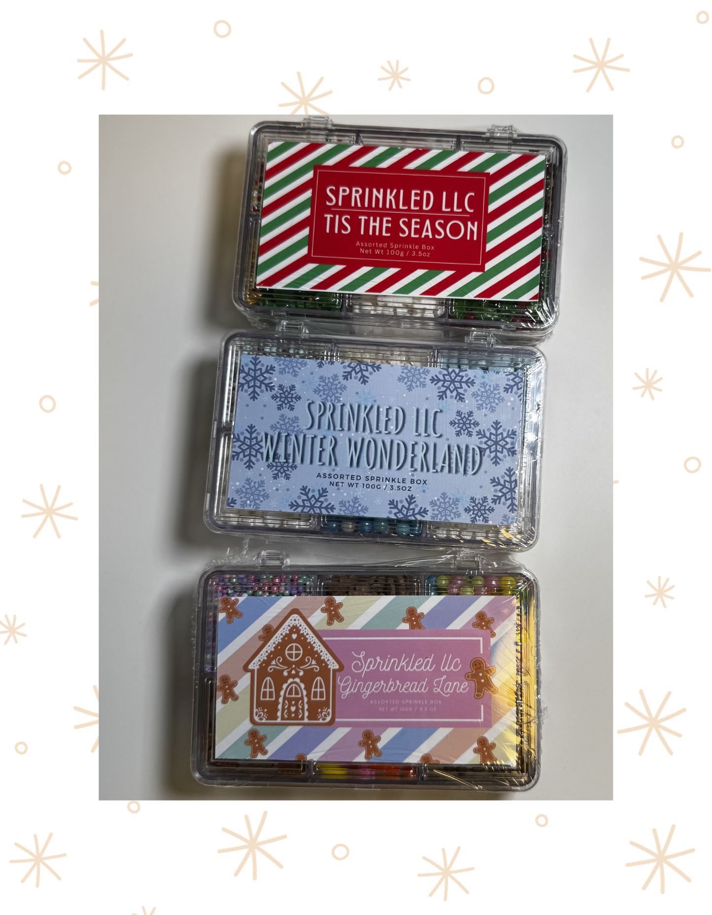 Christmas Sprinkle Box Trio