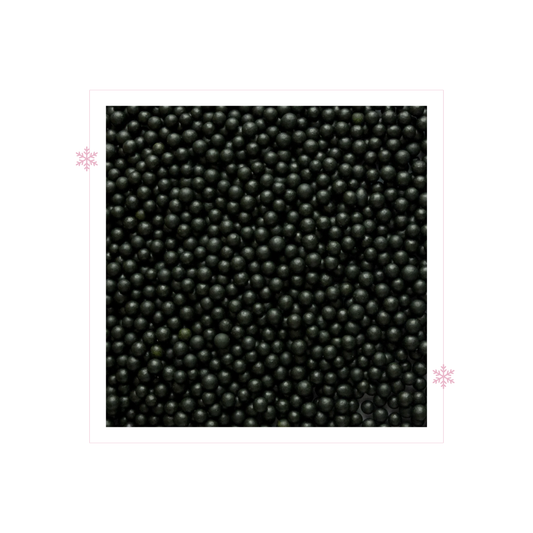 Coal (4mm black pearls)